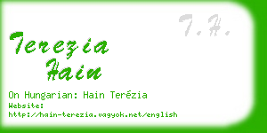 terezia hain business card